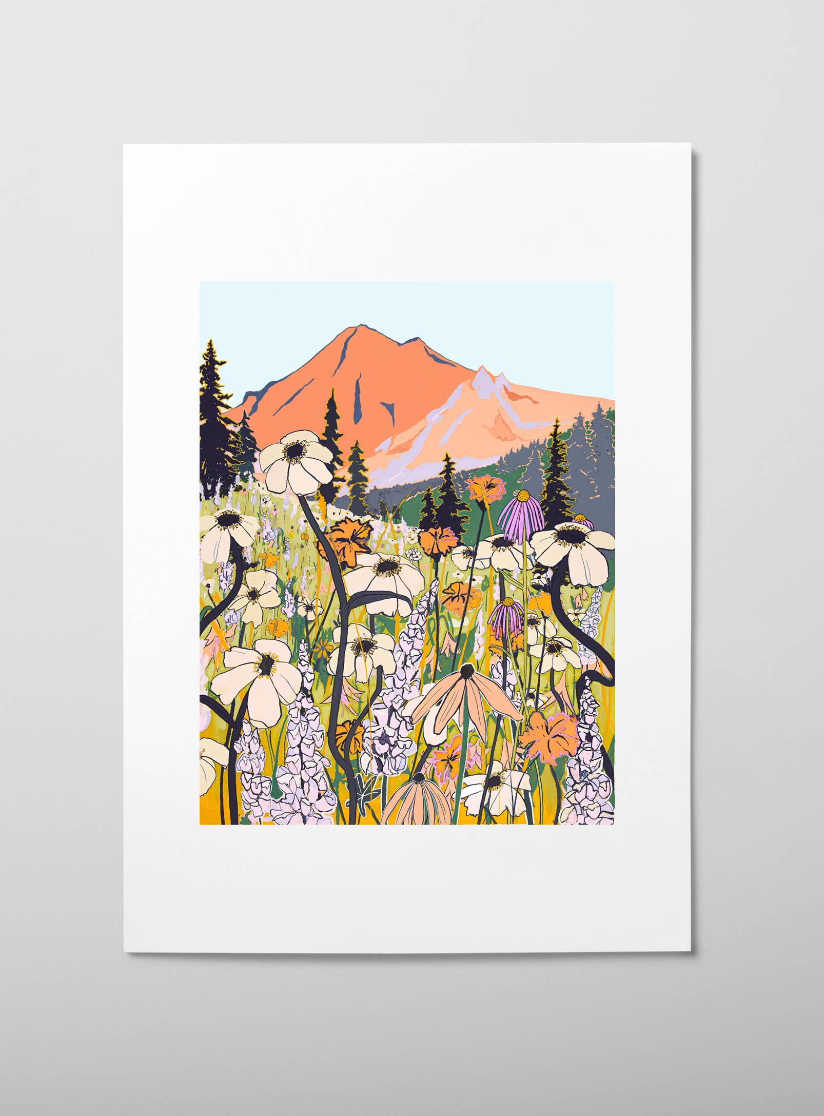 Fleurs sauvages de montagne | Affiche