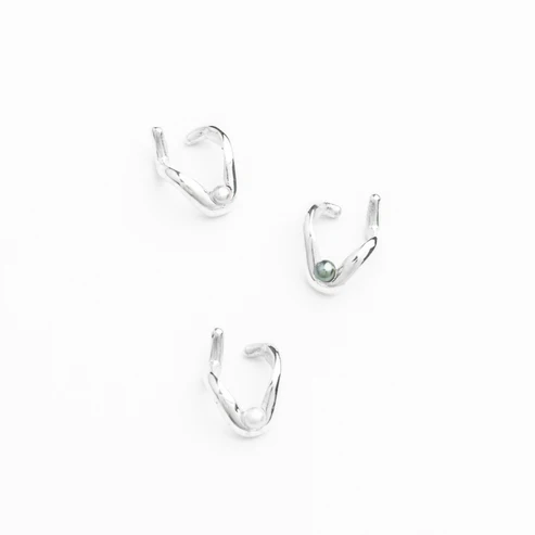 Deneb - ear cuff avec perle