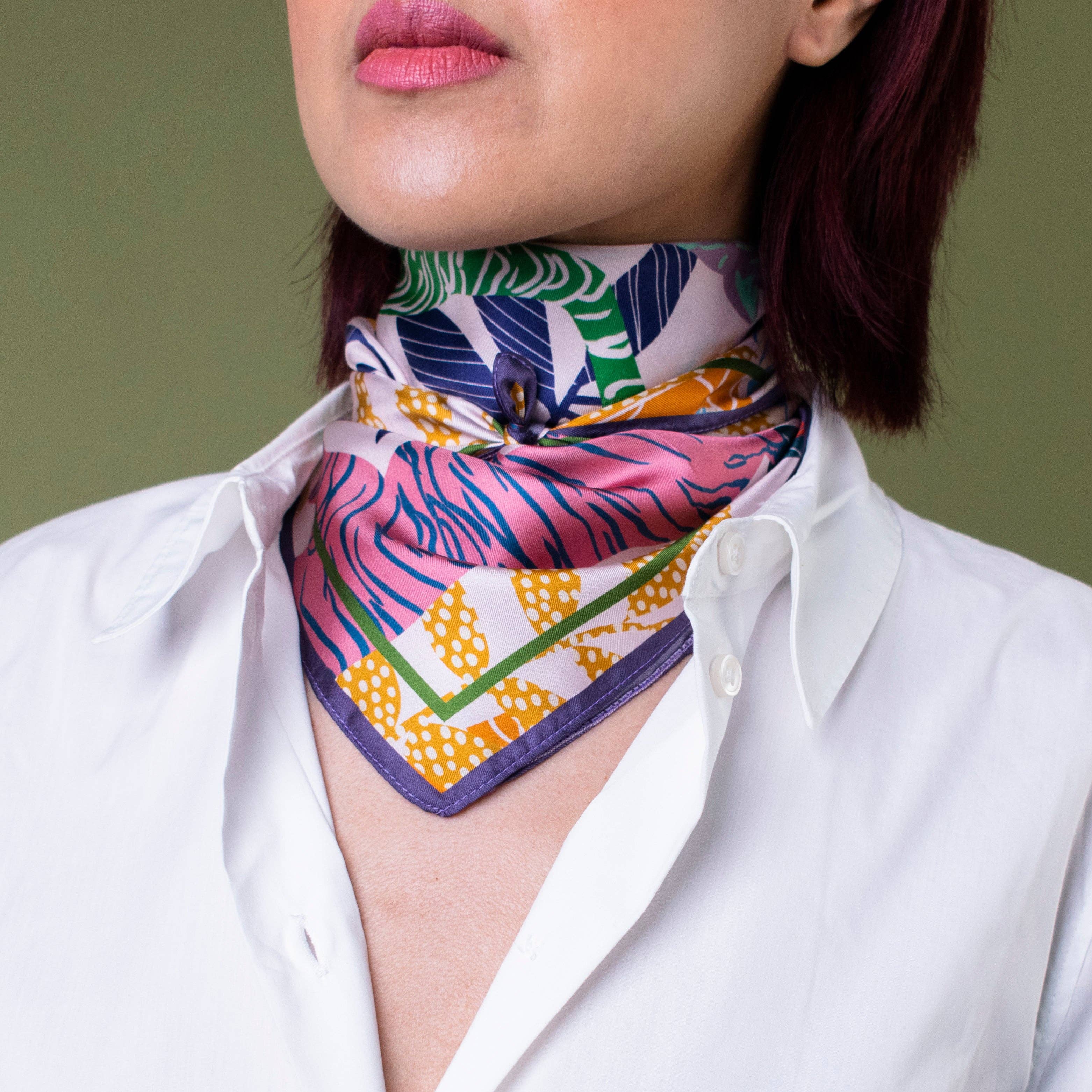Foulard en soie Tigress 50