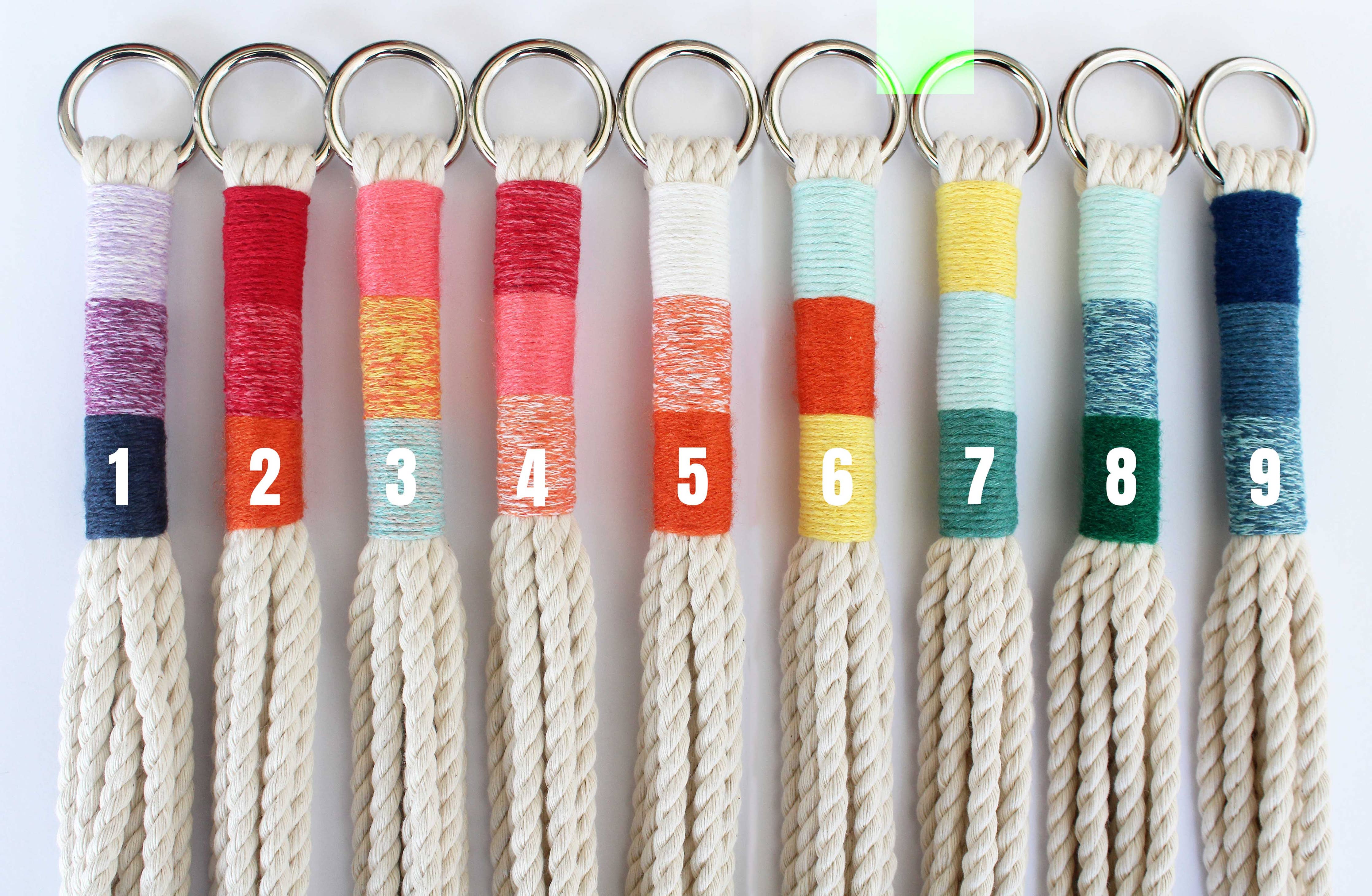 Suspension en macramé