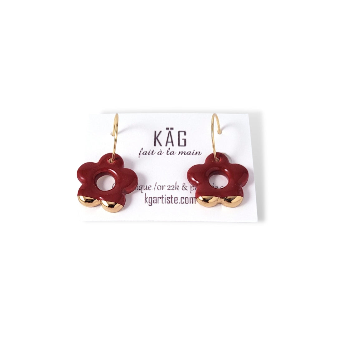 Boucles D'oreilles 'Fleurs' - Modèle Non Précisé, Neuf Sans Emballage - Style Probablement Floral