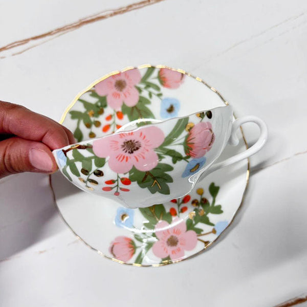 Tasse Bougie Fleur de mimosa et nectarine