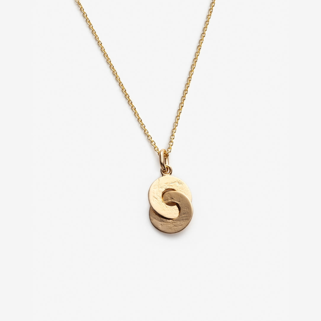 Collier Engagée - Petit pendentif avec cercles entrelacés - Boutique Articho