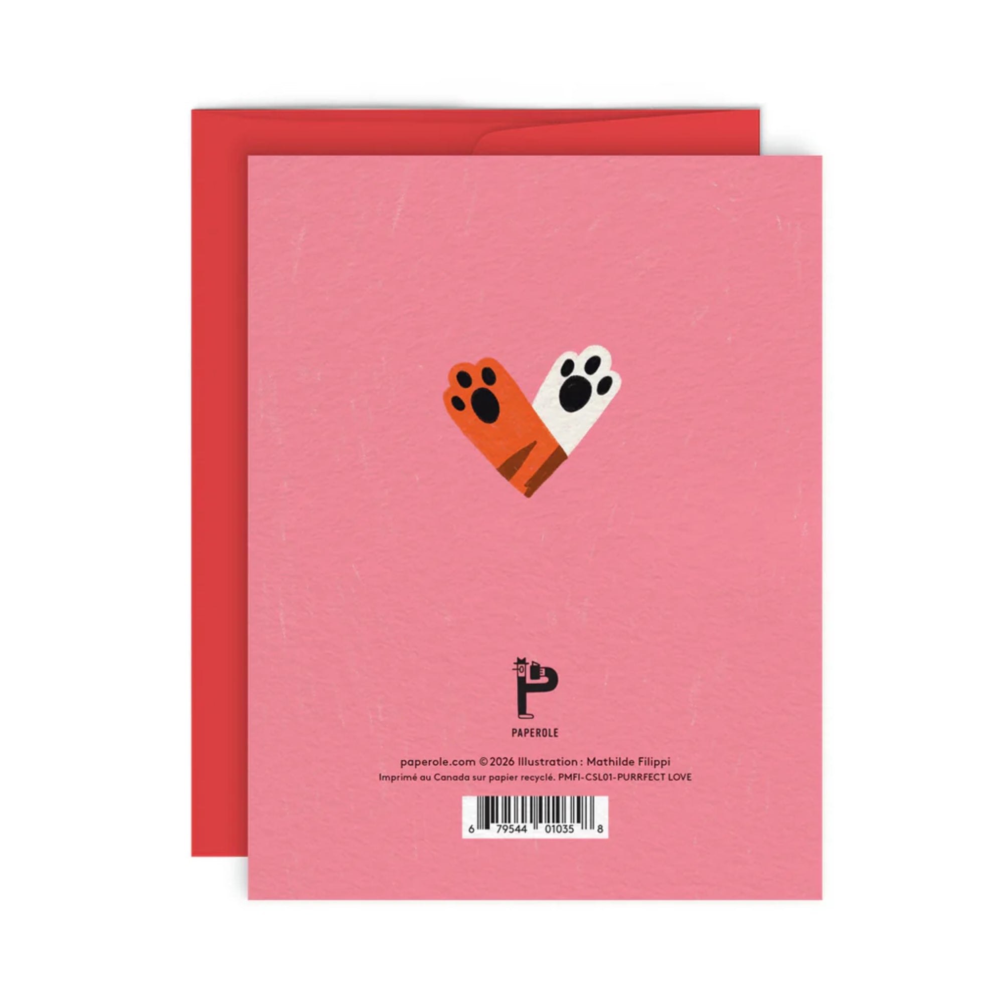 Purrfect love - carte de souhaits