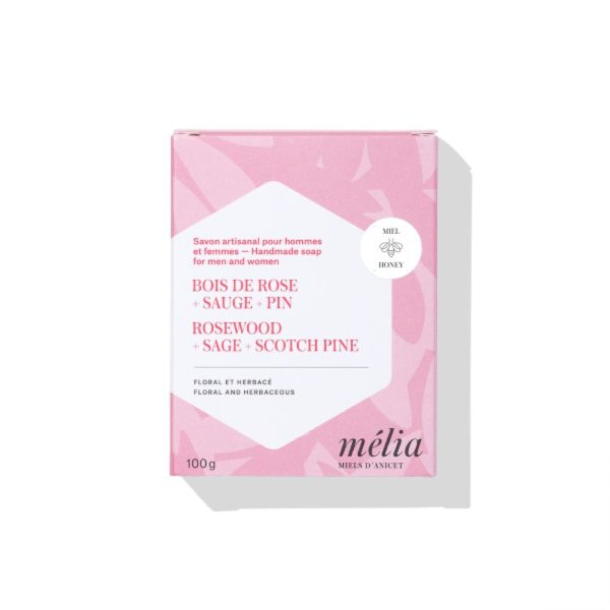 Savon - Bois de rose +Sauge + Pin