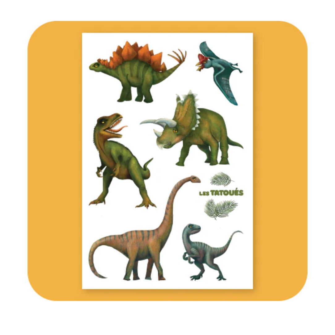 Tatouage temporaire - Les dinosaures