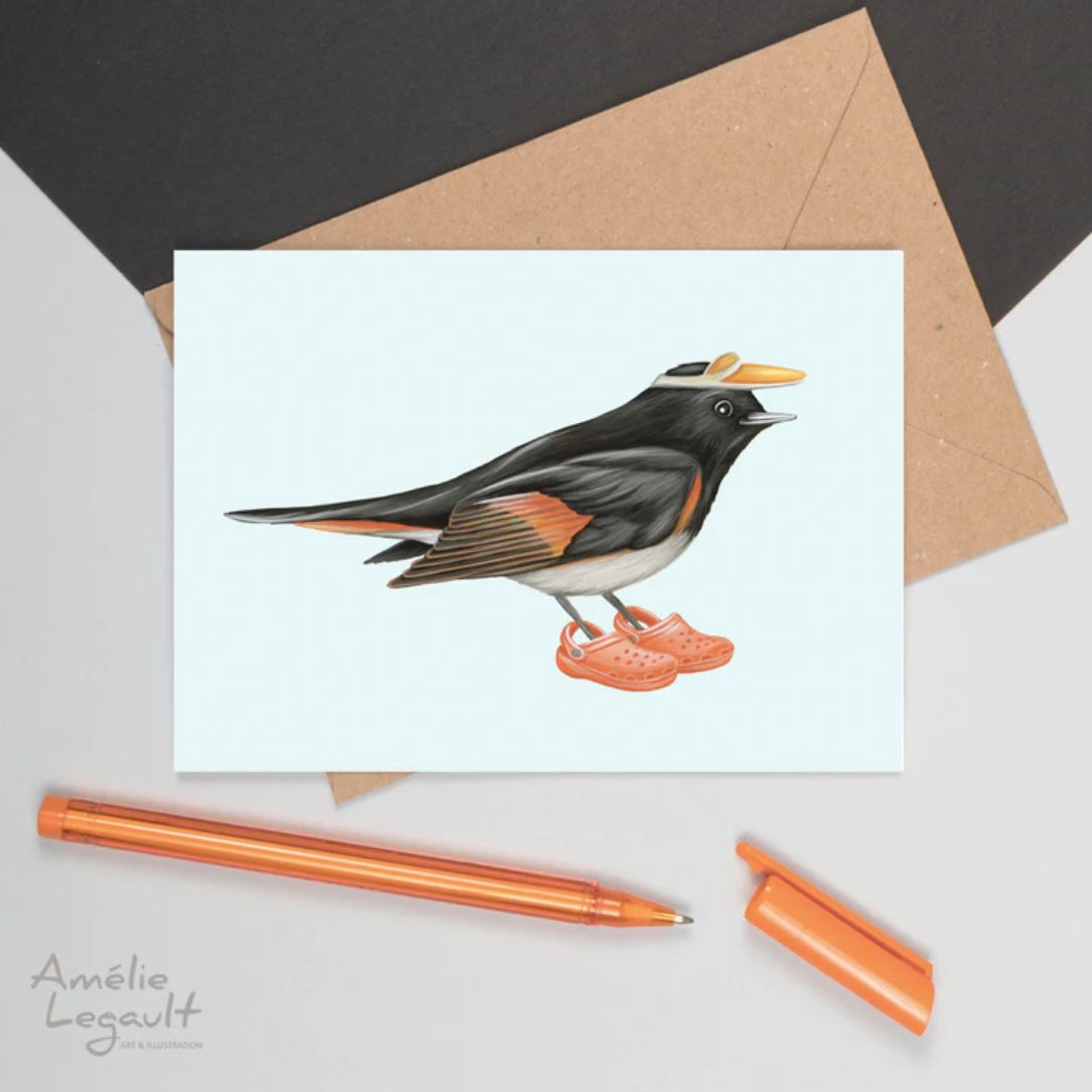 Paruline flamboyante - carte - Boutique Articho