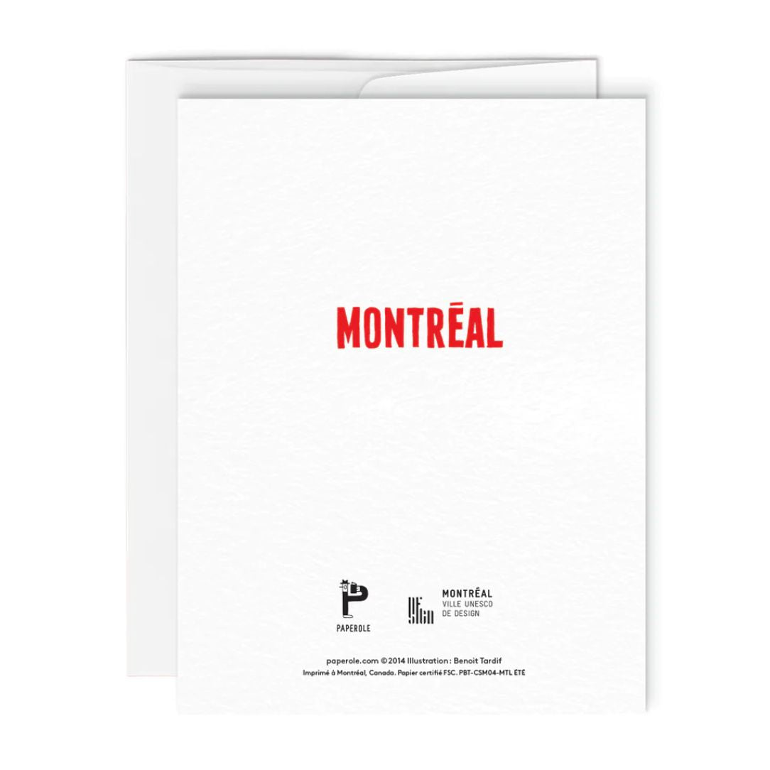 Montreal été - carte de souhaits