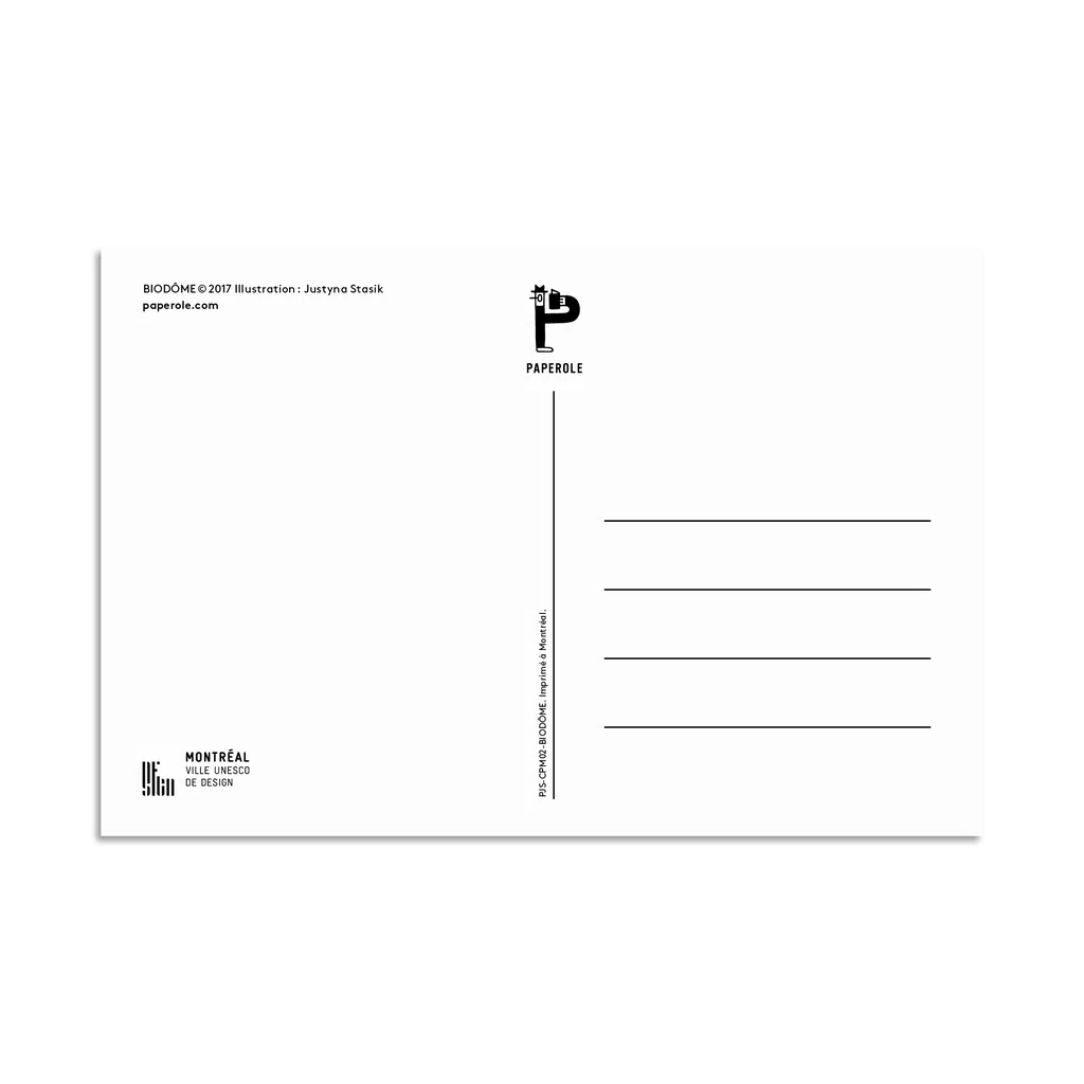 Biodôme - carte postale - Boutique Articho