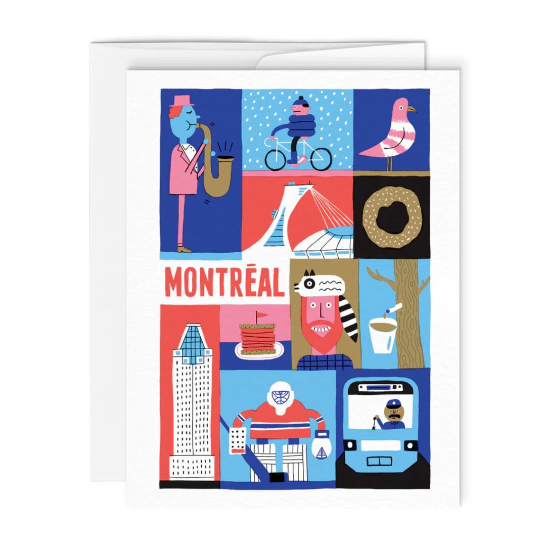 Montréal - carte de souhaits