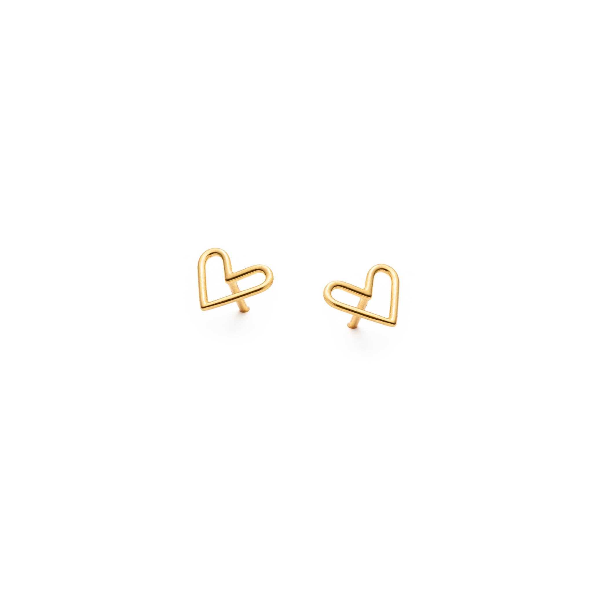 Boucles d'oreilles - Coeurs minimalistes