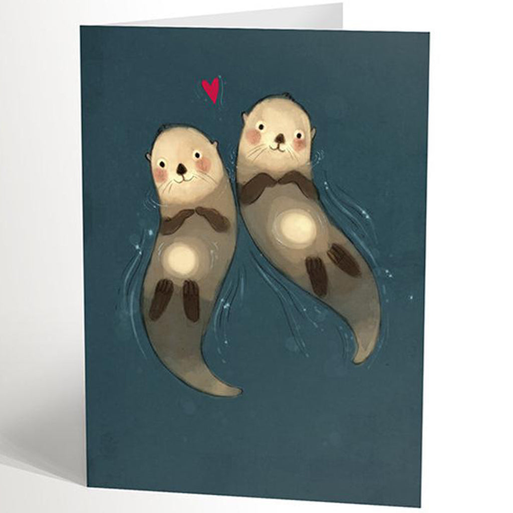 Carte - Loutres amoureuses - Boutique Articho