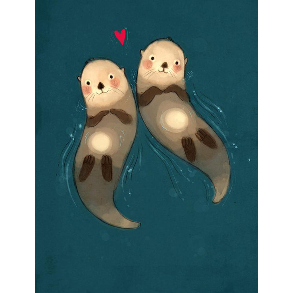 Carte - Loutres amoureuses - Boutique Articho