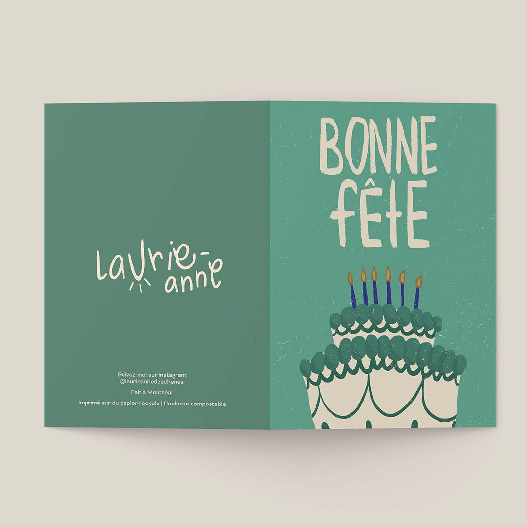 Laurie-anne - carte souhait - Bonne fête - Boutique Articho