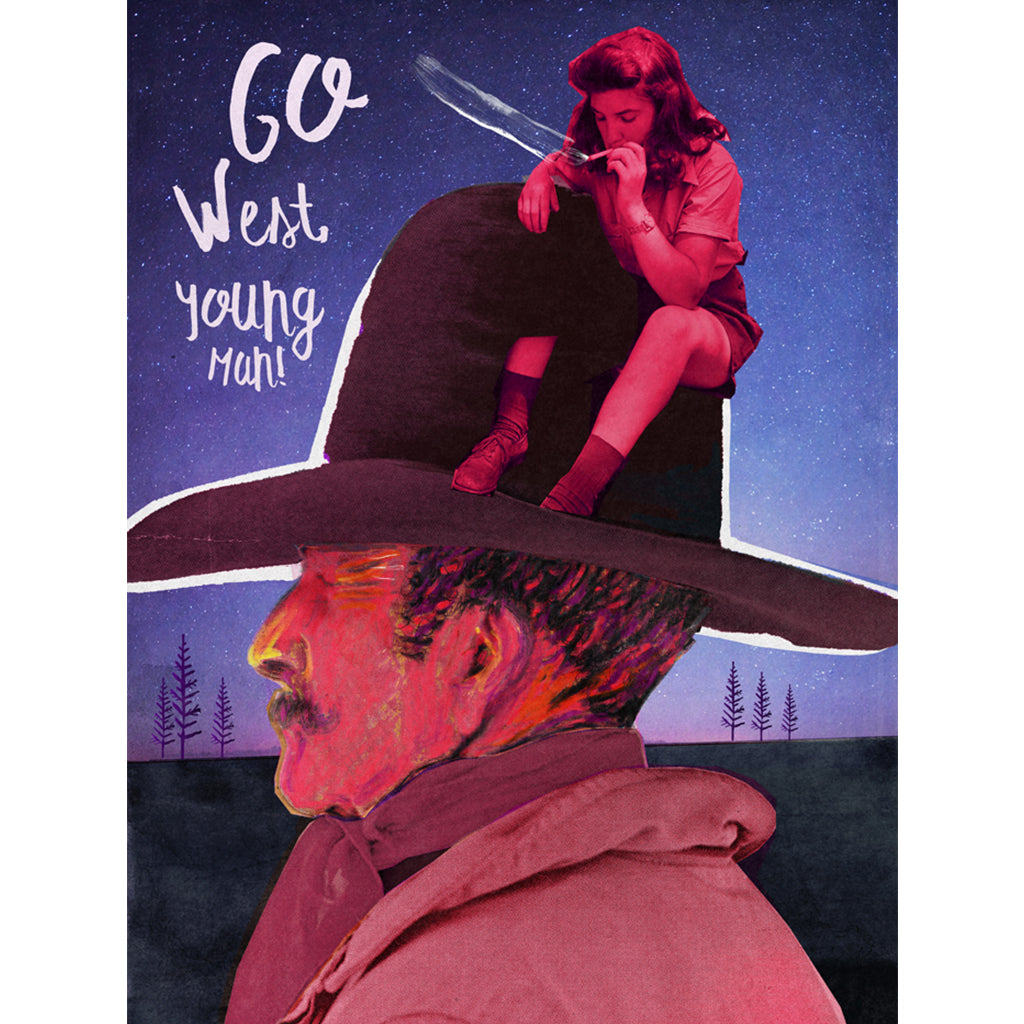 Affiche - Go West young man! - Boutique Articho