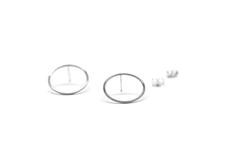 Boucles d'oreilles cercle argent - Boutique Articho