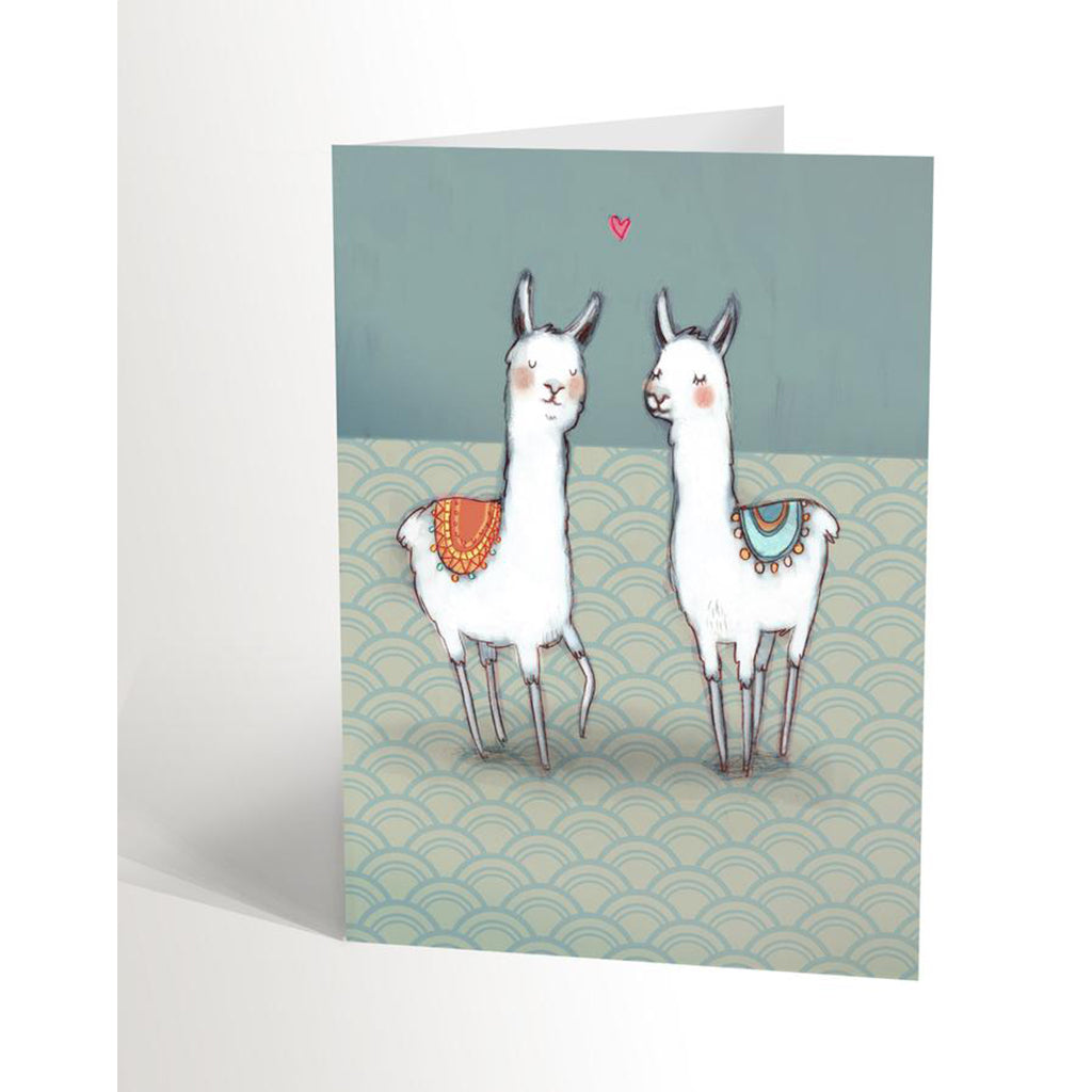 Carte - deux lamas - Boutique Articho