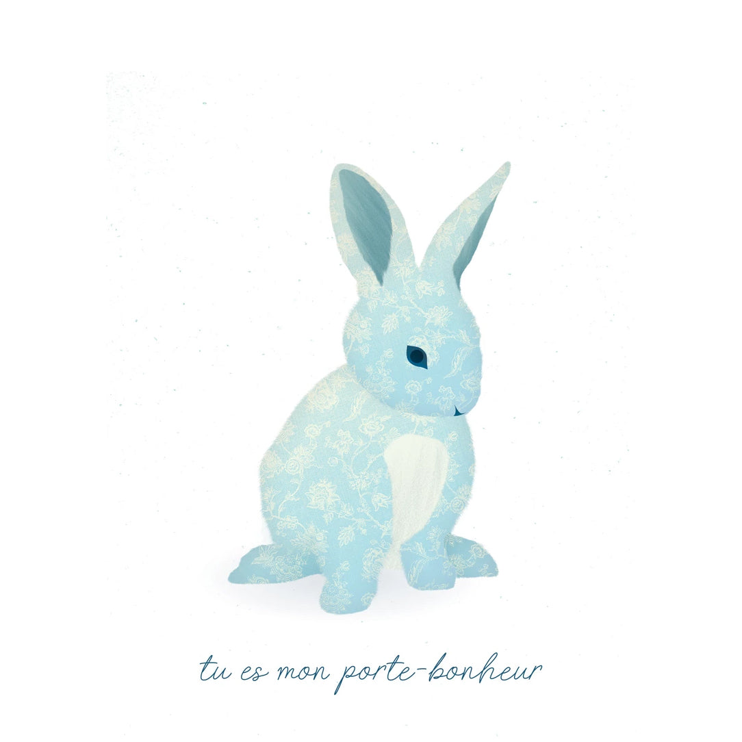 Carte de souhaits - Petit lapin - Boutique Articho
