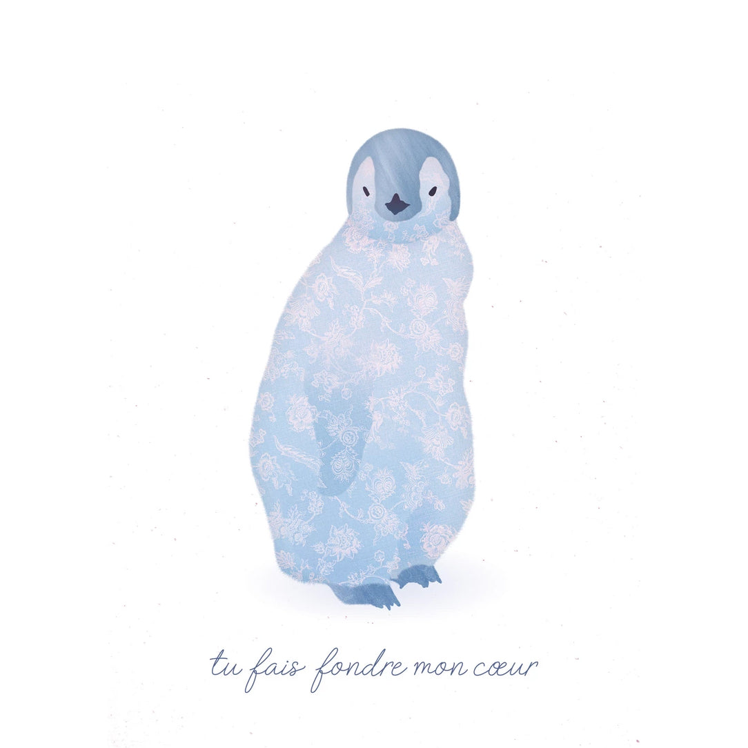 Carte de souhaits - Petit pingouin - Boutique Articho